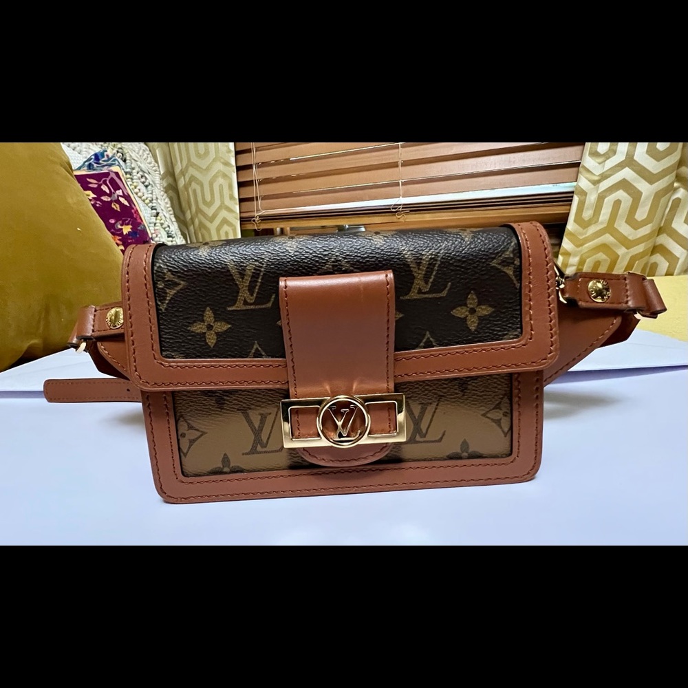 Louis Vuitton Dauphine Bumbag Brown Monogram and Monogram Reverse Coated Canvas